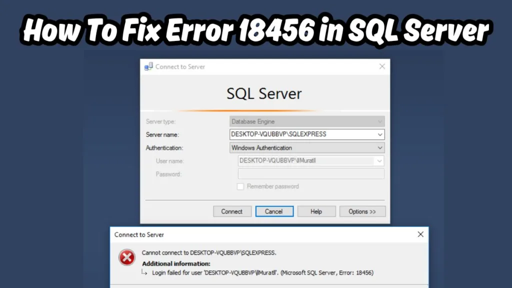 Error 18456 in SQL Server