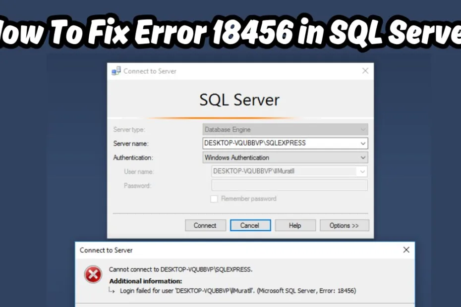 Error 18456 in SQL Server