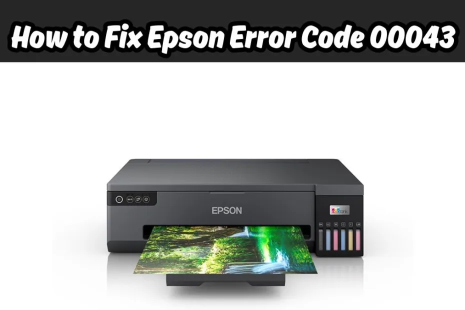 Fix Epson Error Code 00043