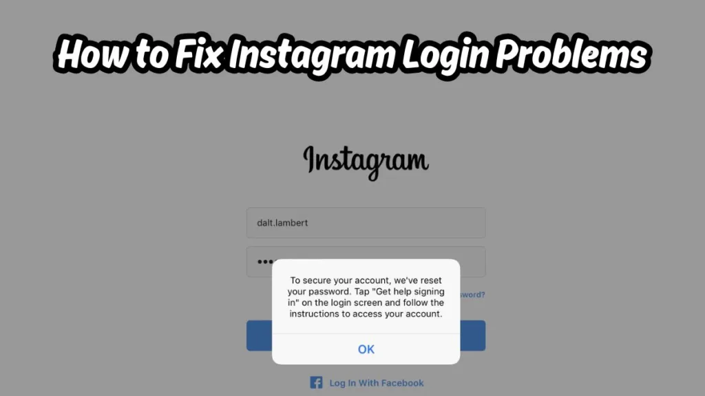 How to Fix Instagram Login Problems