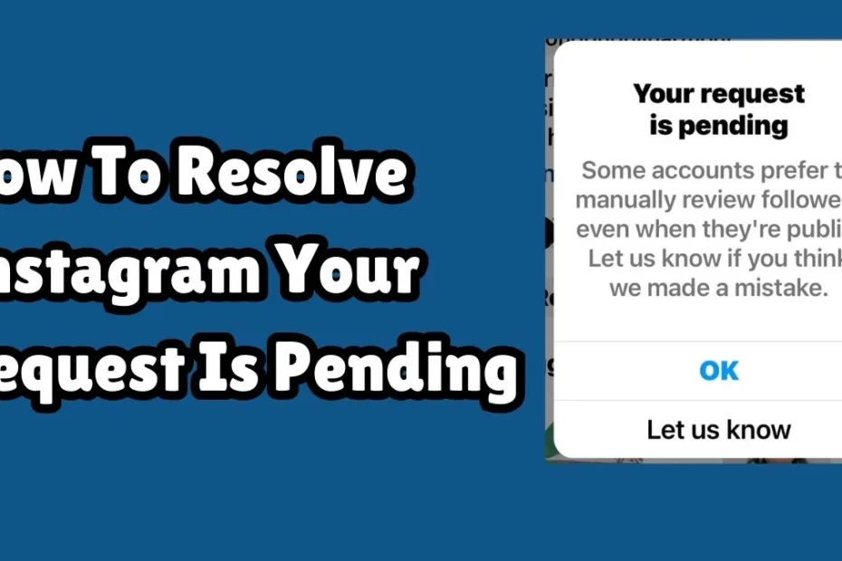 How To Resolve Instagram Your Request Is Pending