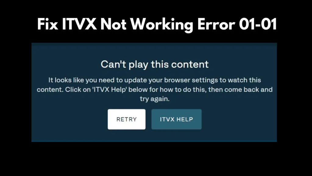 ITVX Not Working Error 01-01
